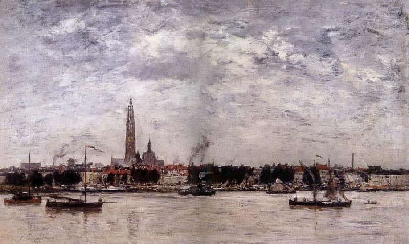 Eugene Boudin Le Port a Anvers china oil painting image